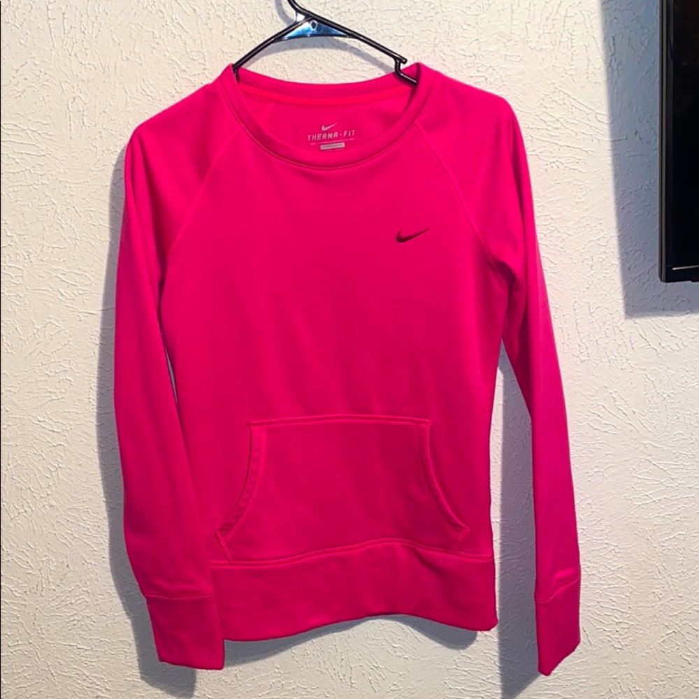 Hot pink thermal sweater